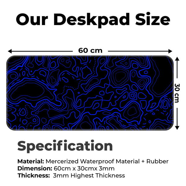 Topographic Deskmat