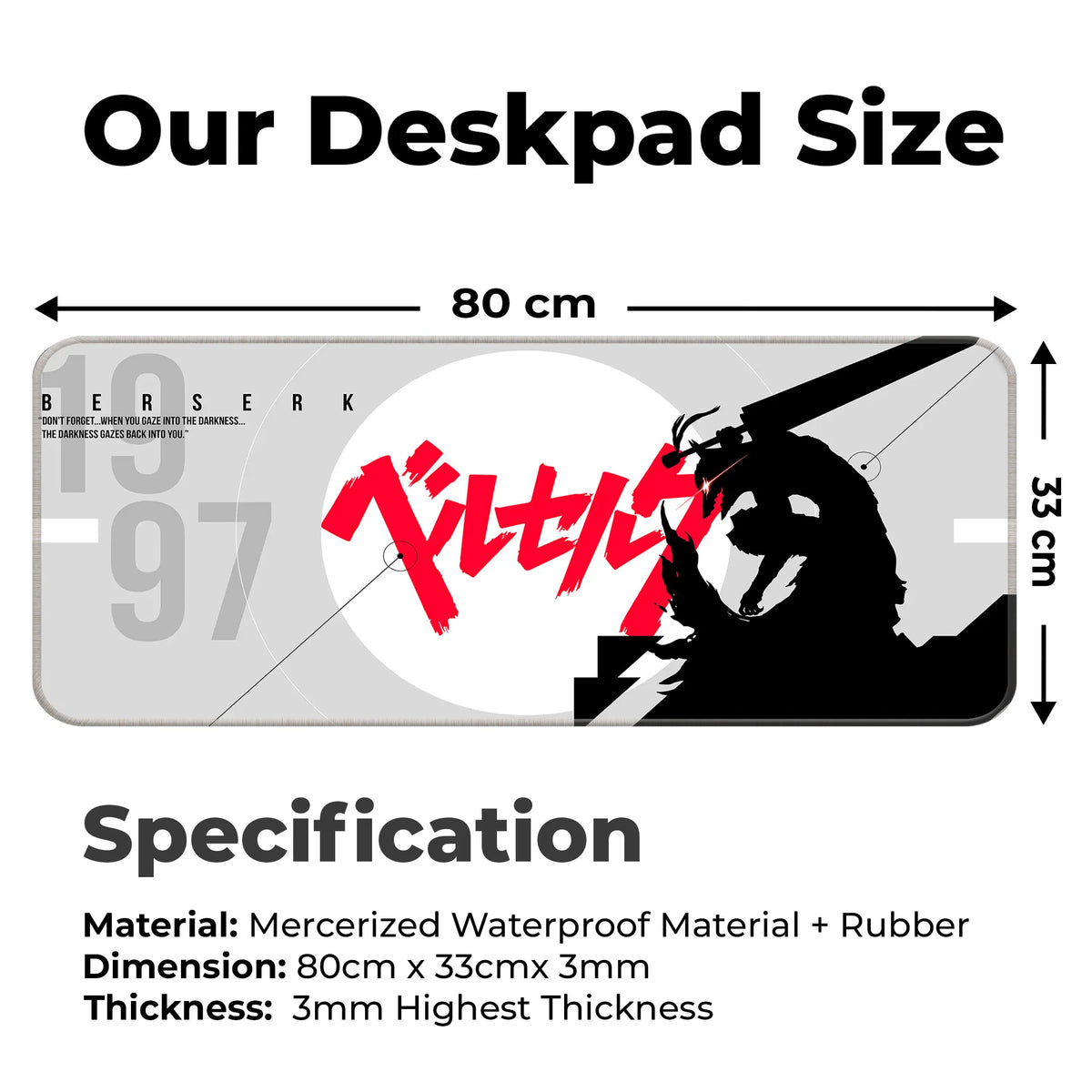 Berserk Anime Deskmat