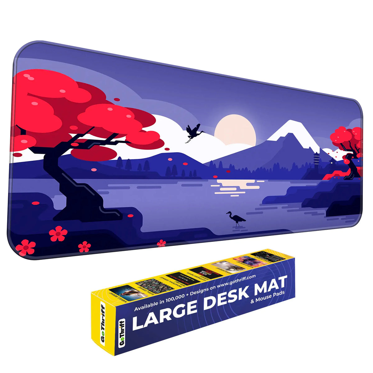 Japanese Sunset Mountain Deskmat