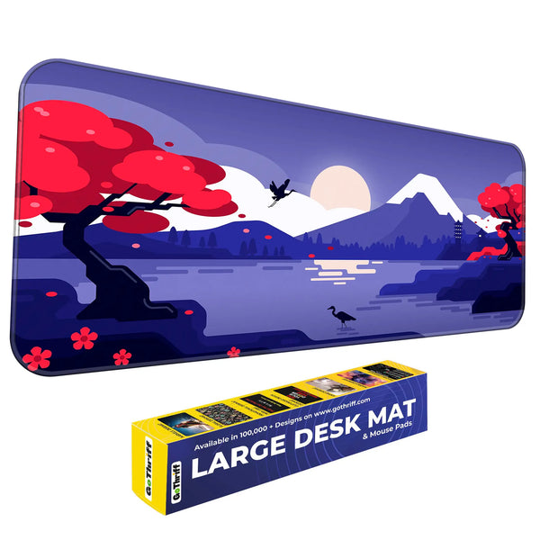 Japanese Sunset Mountain Deskmat