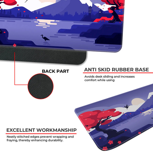 Japanese Sunset Mountain Deskmat