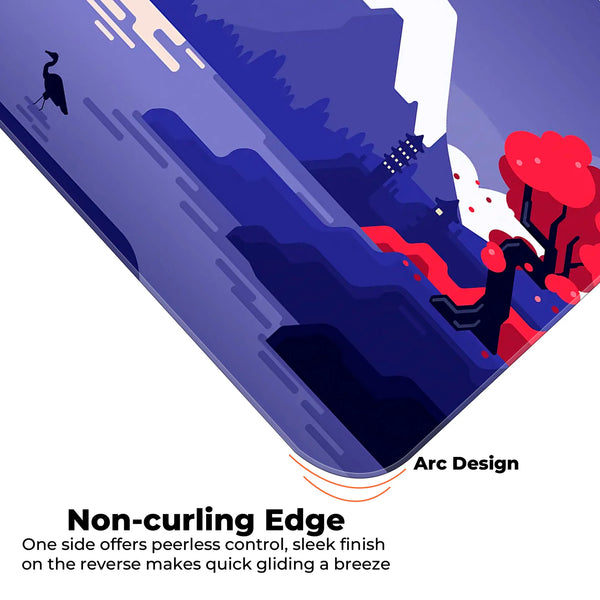 Japanese Sunset Mountain Deskmat