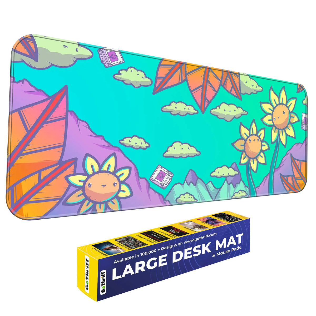 Kawaii Sunflower Deskmat