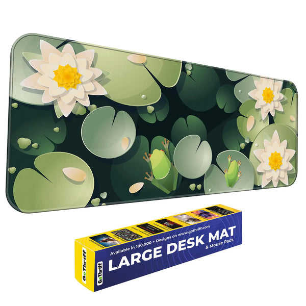 Frog & Lotus Pond Deskmat