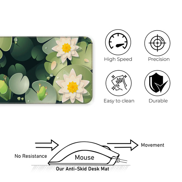 Frog & Lotus Pond Deskmat