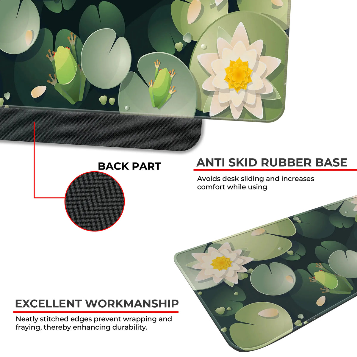Frog & Lotus Pond Deskmat