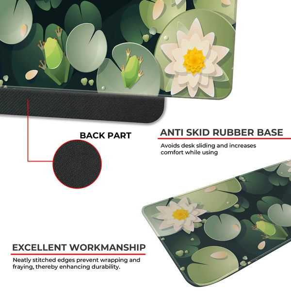 Frog & Lotus Pond Deskmat