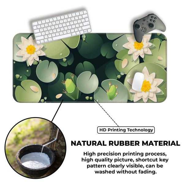 Frog & Lotus Pond Deskmat