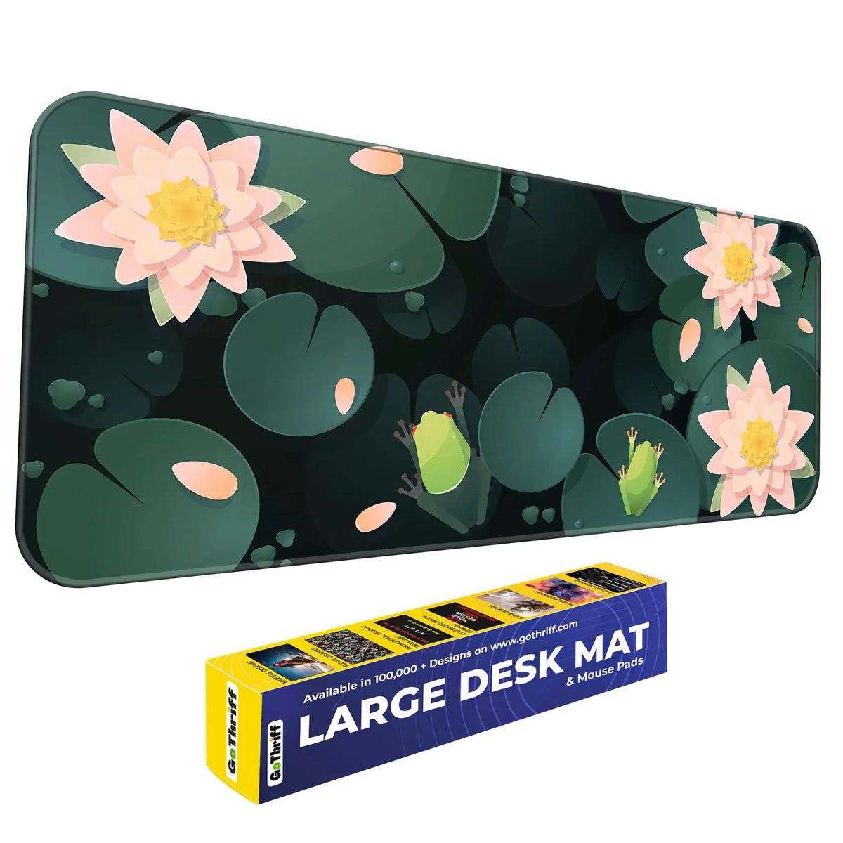 Frog & Lotus Pond Deskmat
