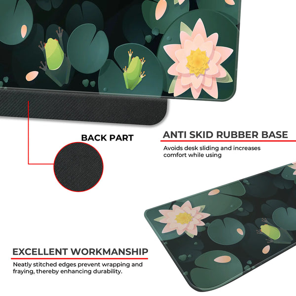 Frog & Lotus Pond Deskmat