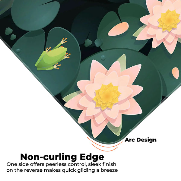 Frog & Lotus Pond Deskmat