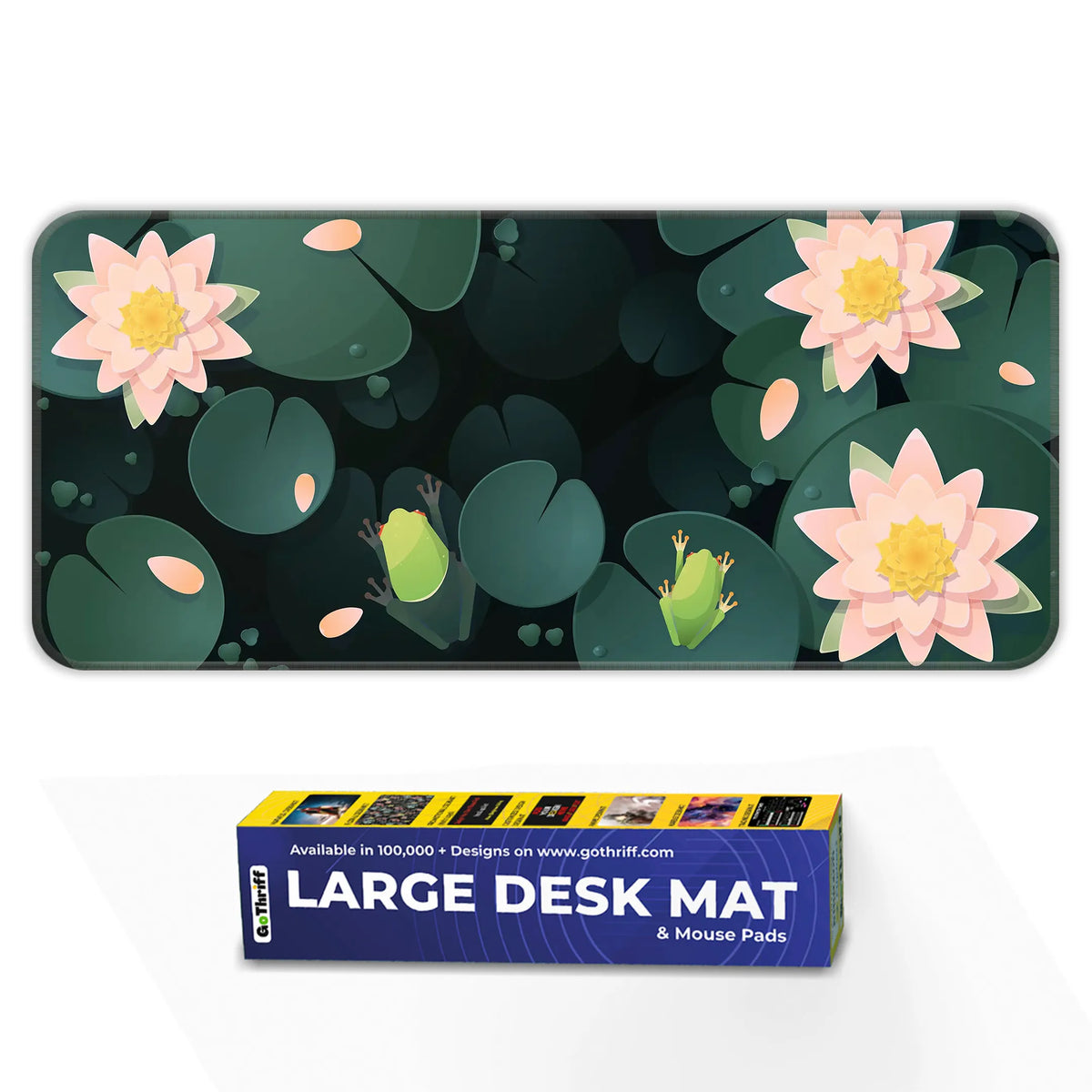 Frog & Lotus Pond Deskmat