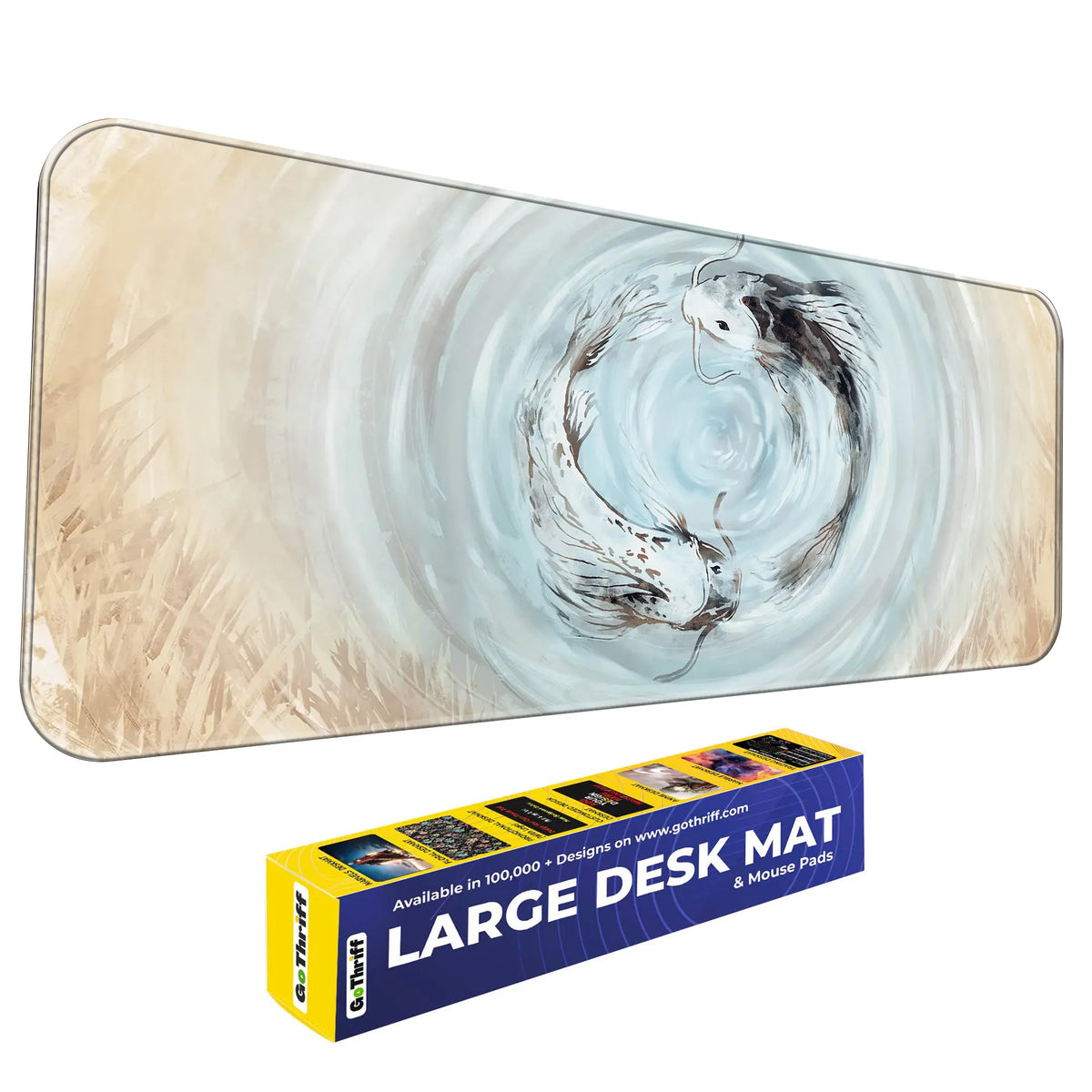 Zen Yin Yang Koi Fish Deskmat