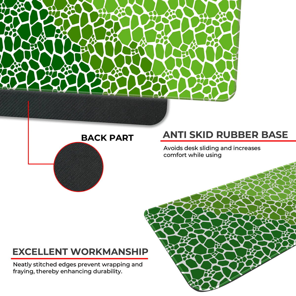 Rock pattern Deskmat