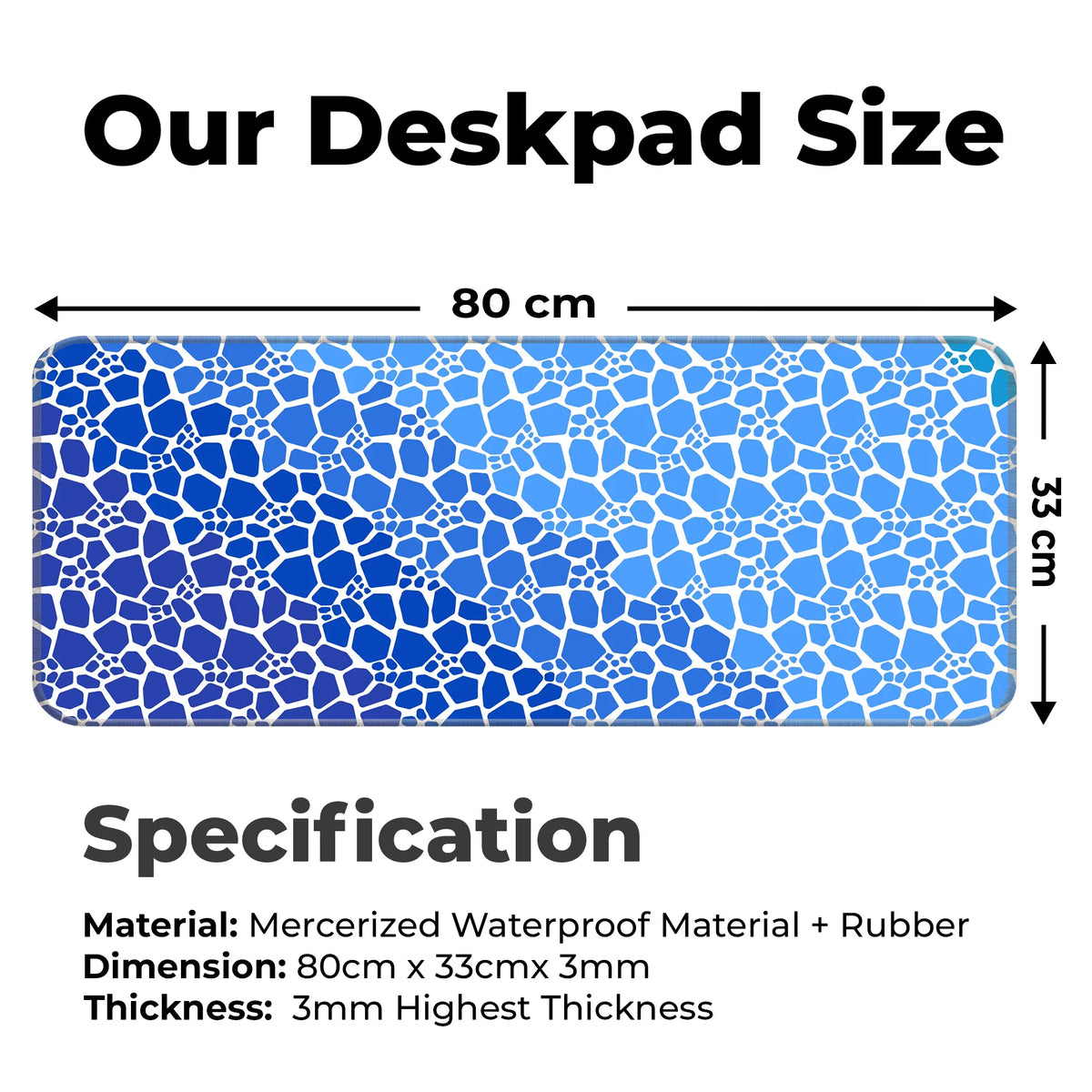 Rock pattern Deskmat