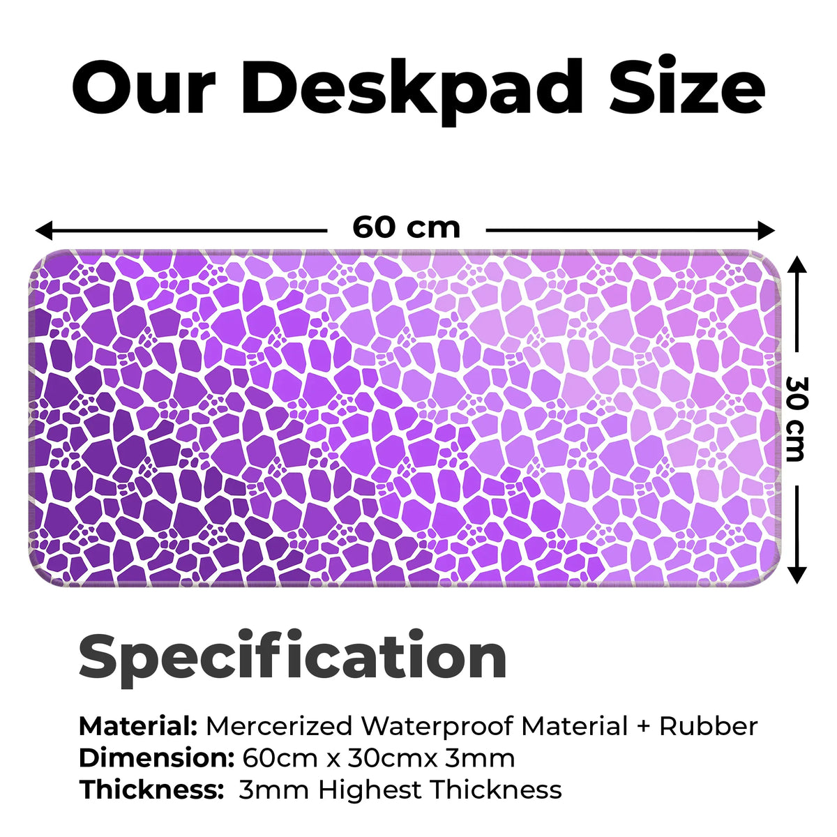 Rock pattern Deskmat