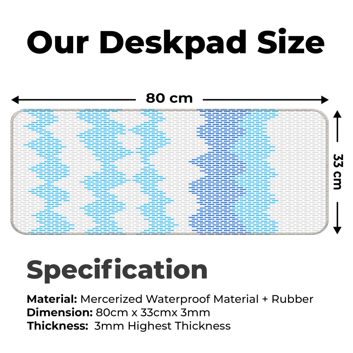 Pattern Reflux Deskmat