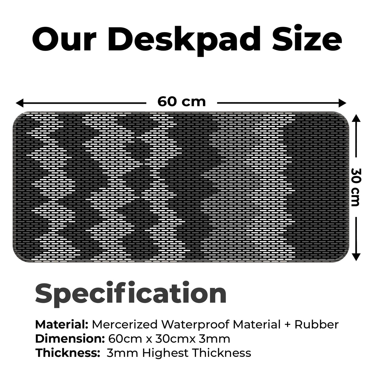 Pattern Reflux Deskmat