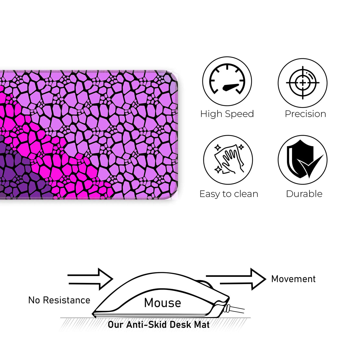 Rock pattern Deskmat