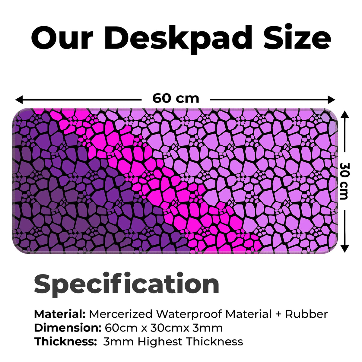 Rock pattern Deskmat
