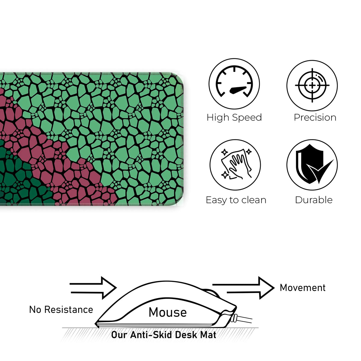 Rock pattern Deskmat