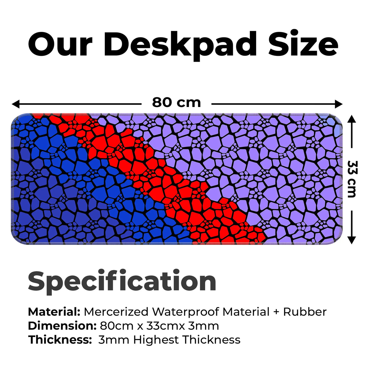 Rock pattern Deskmat