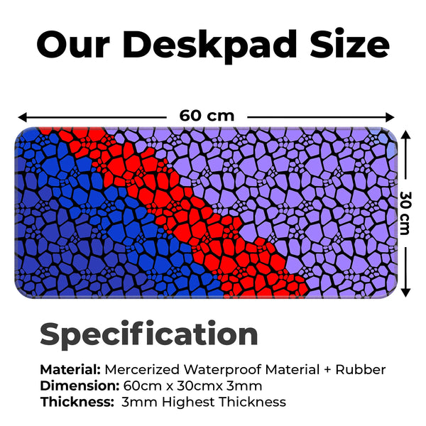 Rock pattern Deskmat