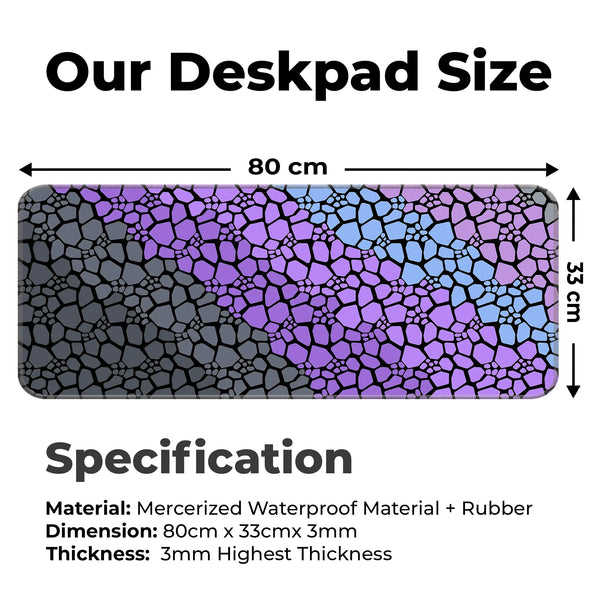 Rock pattern Deskmat
