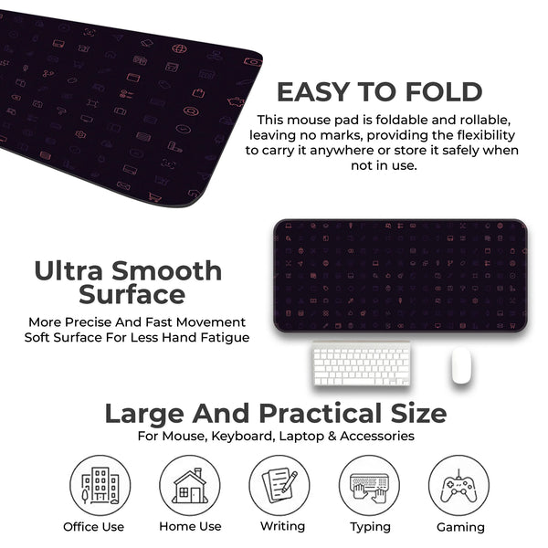 Cyber UI Icons Deskmat