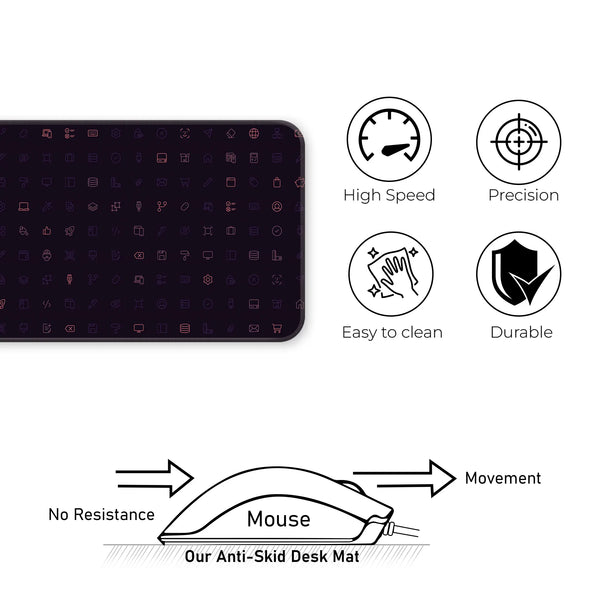Cyber UI Icons Deskmat