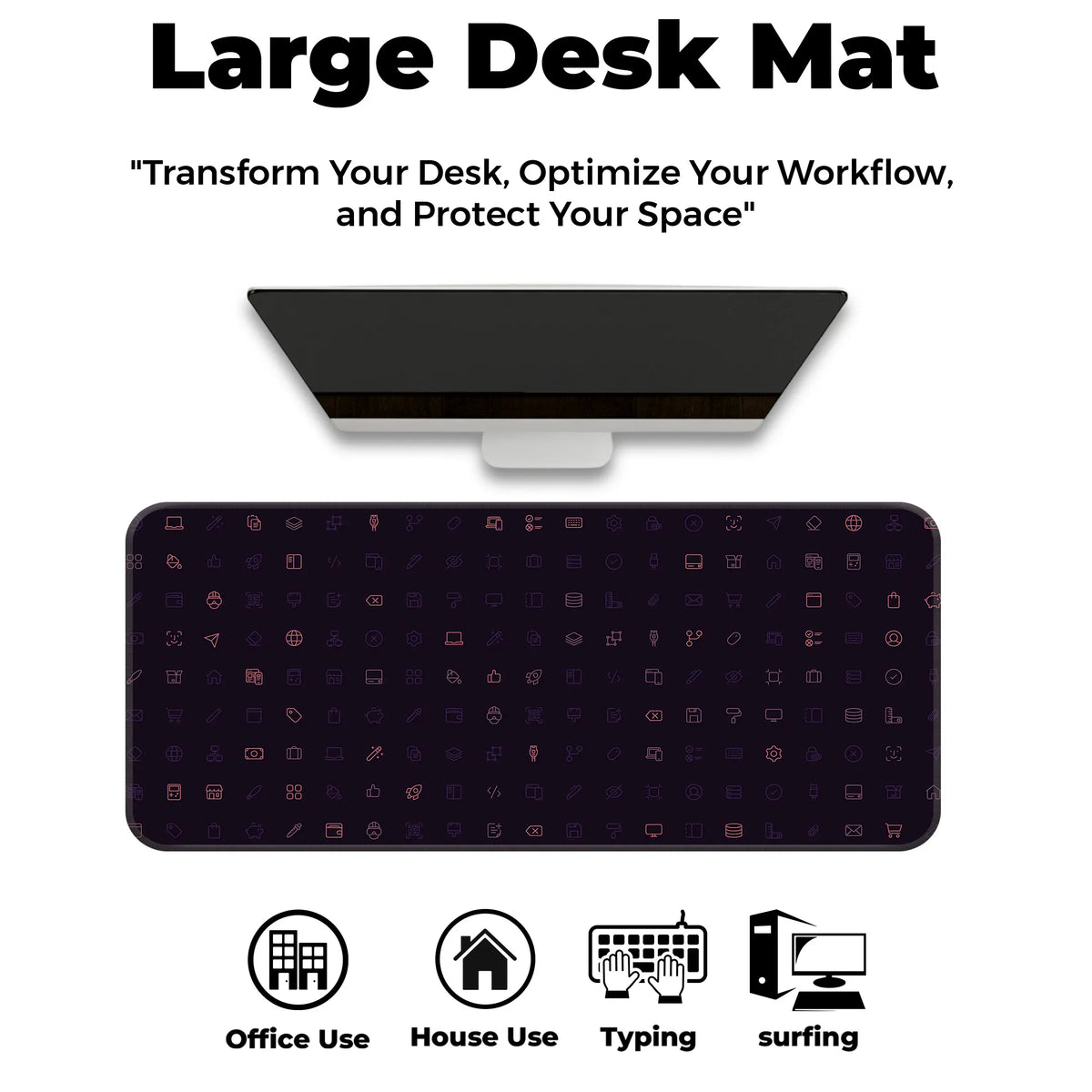 Cyber UI Icons Deskmat