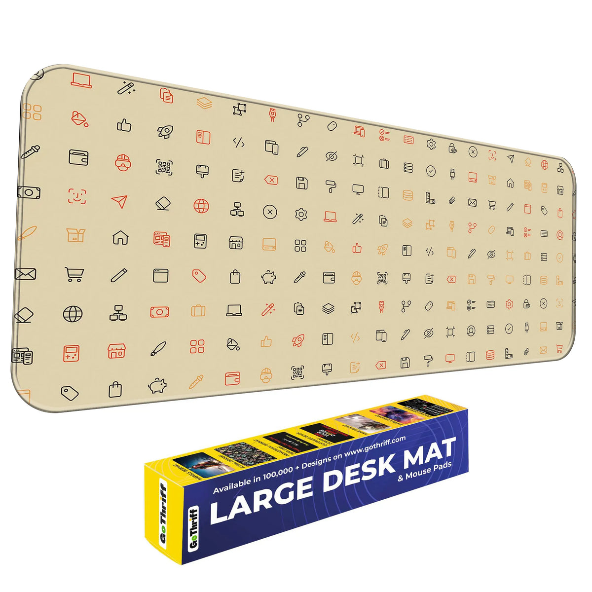 Cyber UI Icons Deskmat