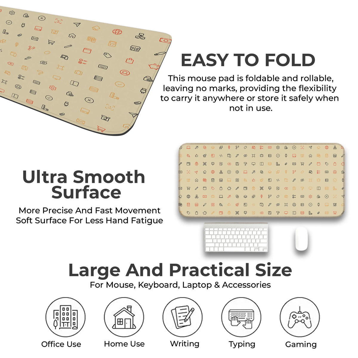 Cyber UI Icons Deskmat