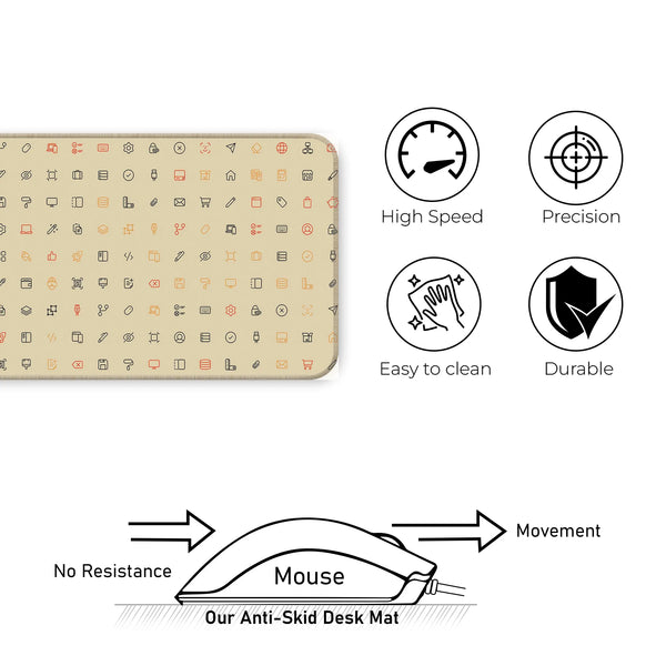 Cyber UI Icons Deskmat