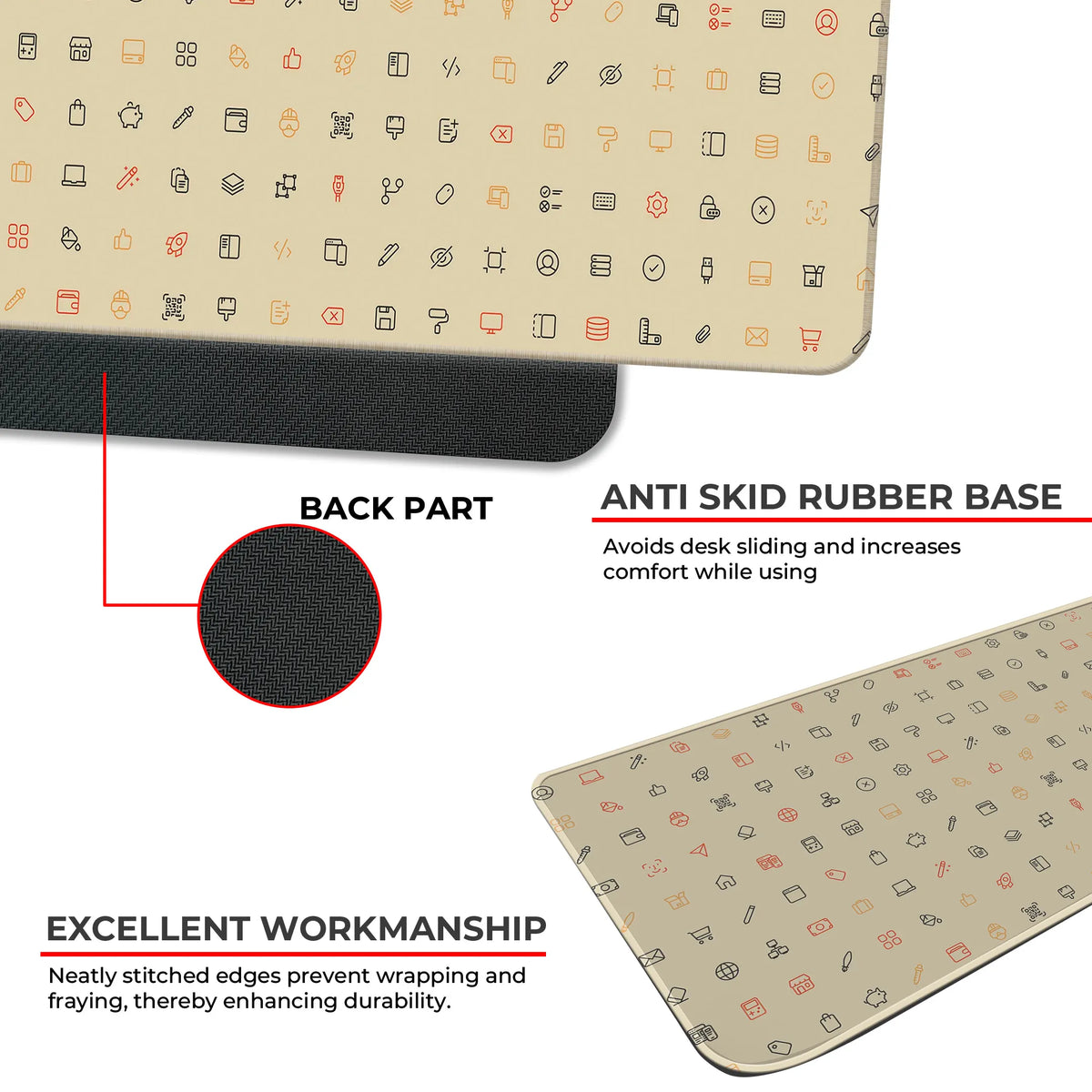 Cyber UI Icons Deskmat