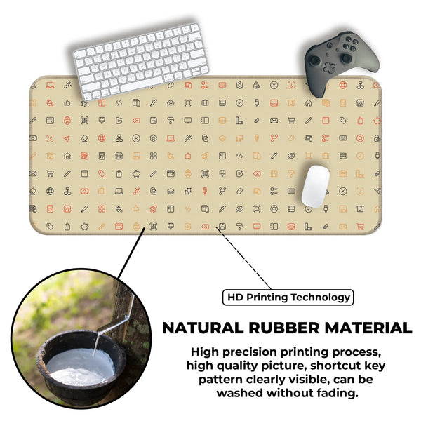 Cyber UI Icons Deskmat