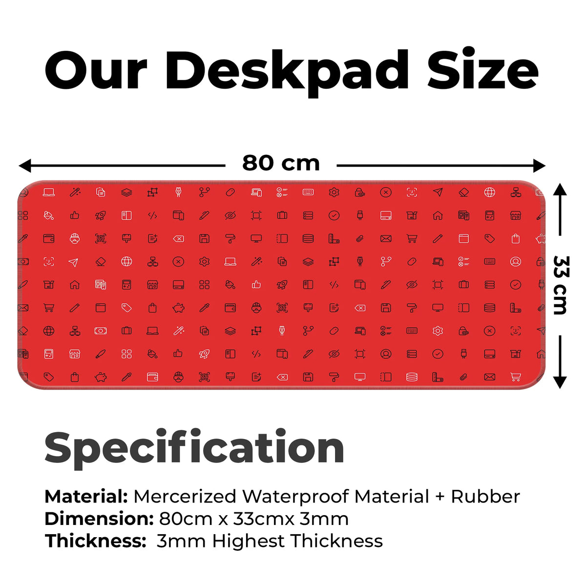 Cyber UI Icons Deskmat