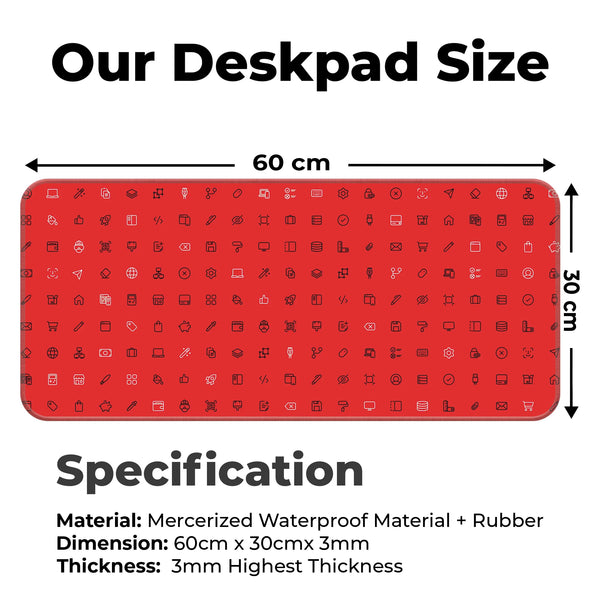 Cyber UI Icons Deskmat