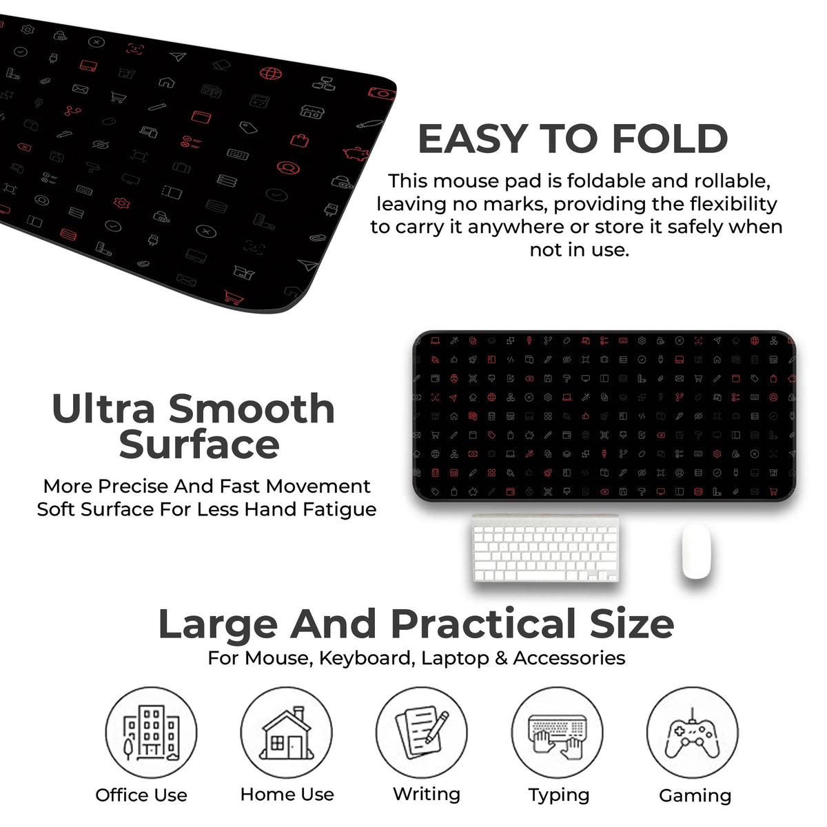 Cyber UI Icons Deskmat