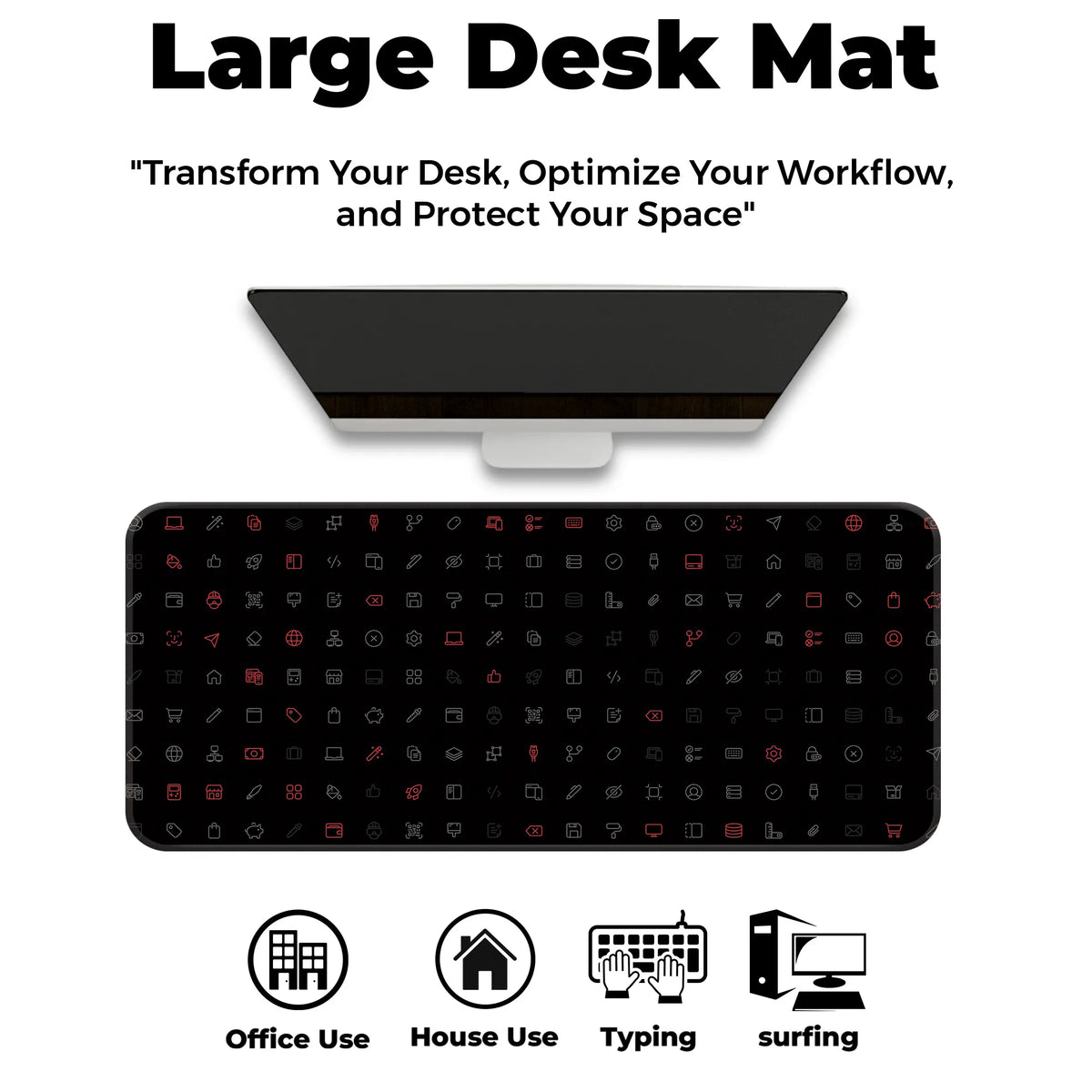Cyber UI Icons Deskmat