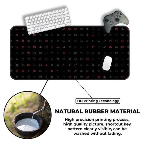 Cyber UI Icons Deskmat
