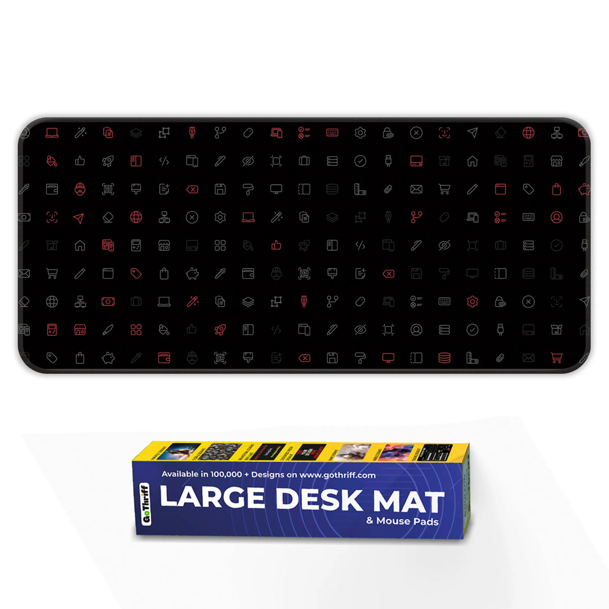 Cyber UI Icons Deskmat