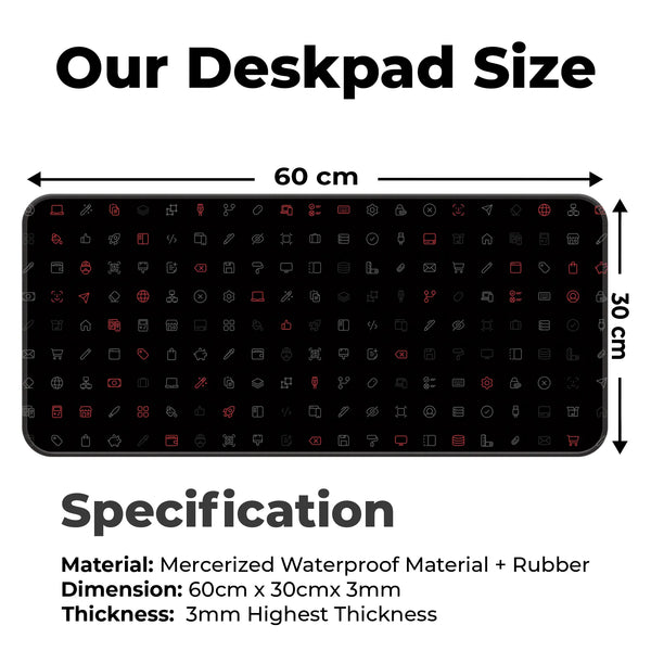 Cyber UI Icons Deskmat