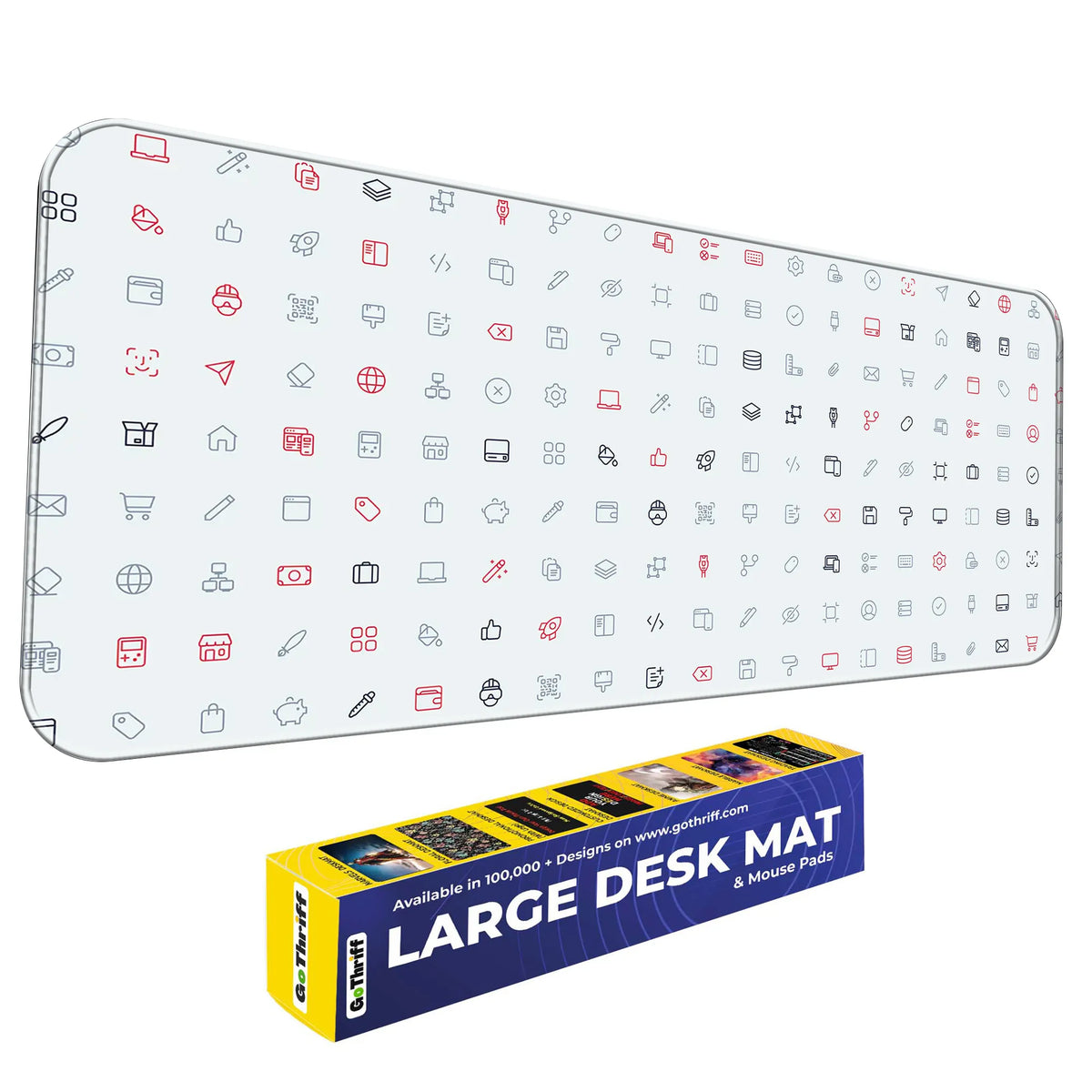 Cyber UI Icons Deskmat