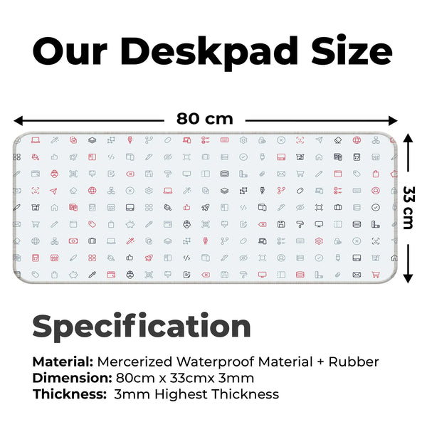 Cyber UI Icons Deskmat