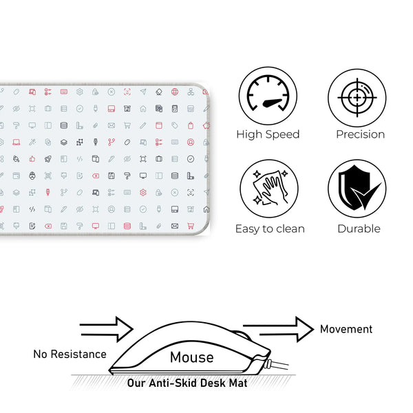 Cyber UI Icons Deskmat