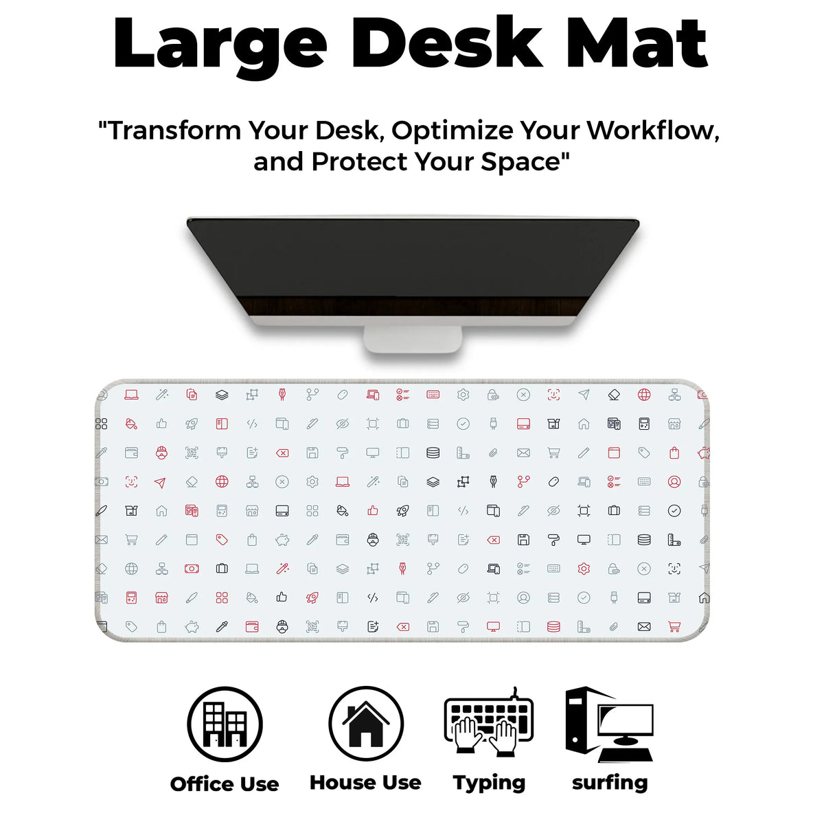 Cyber UI Icons Deskmat