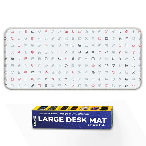Cyber UI Icons Deskmat