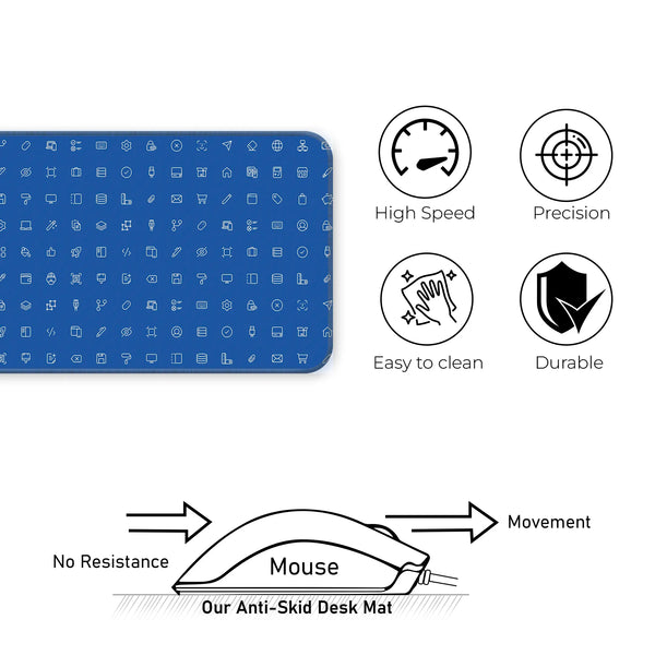Cyber UI Icons Deskmat
