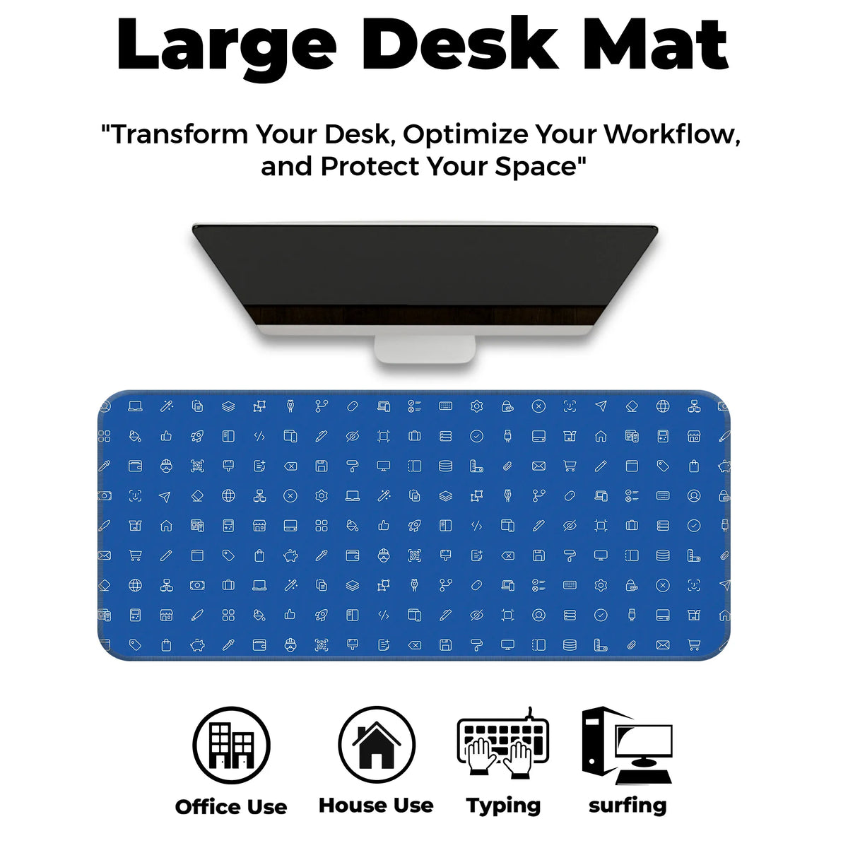 Cyber UI Icons Deskmat
